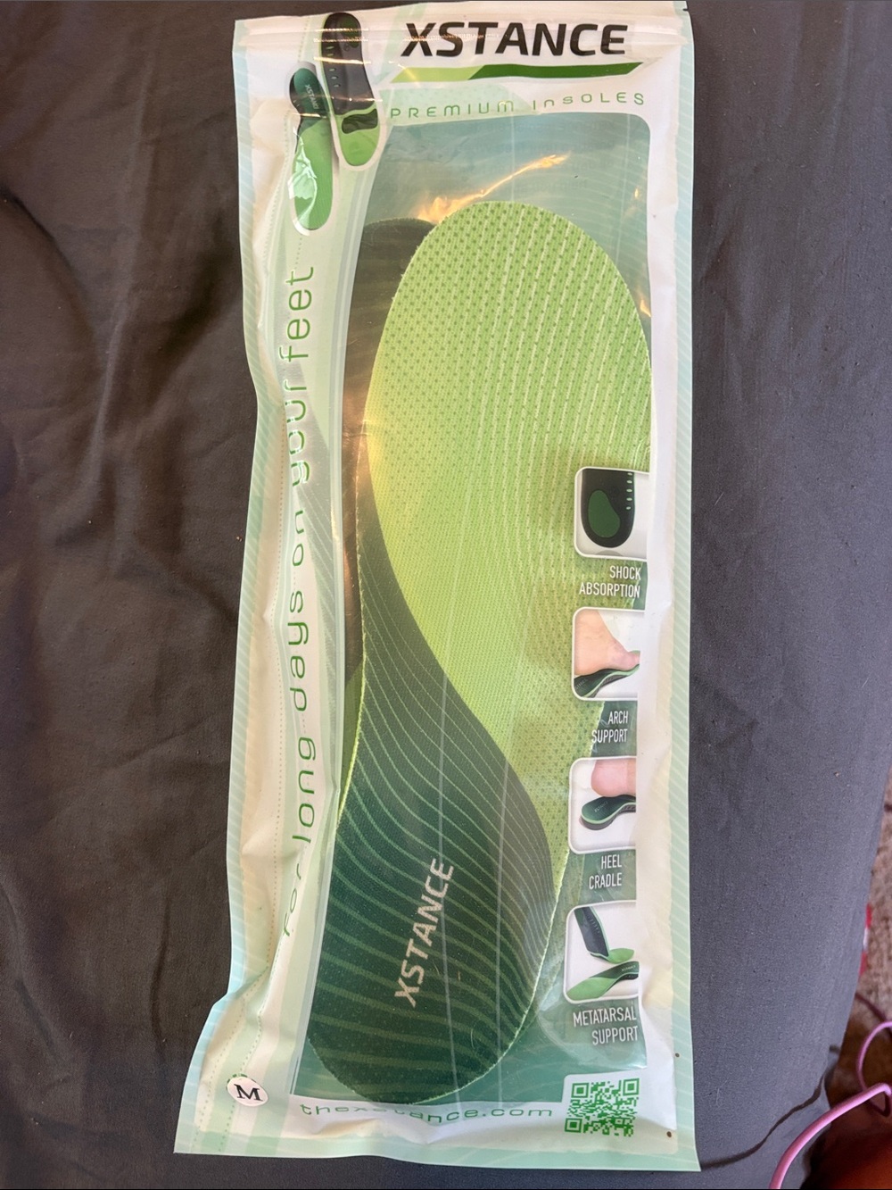 Stance Green and Black Women's Sneaker Insoles